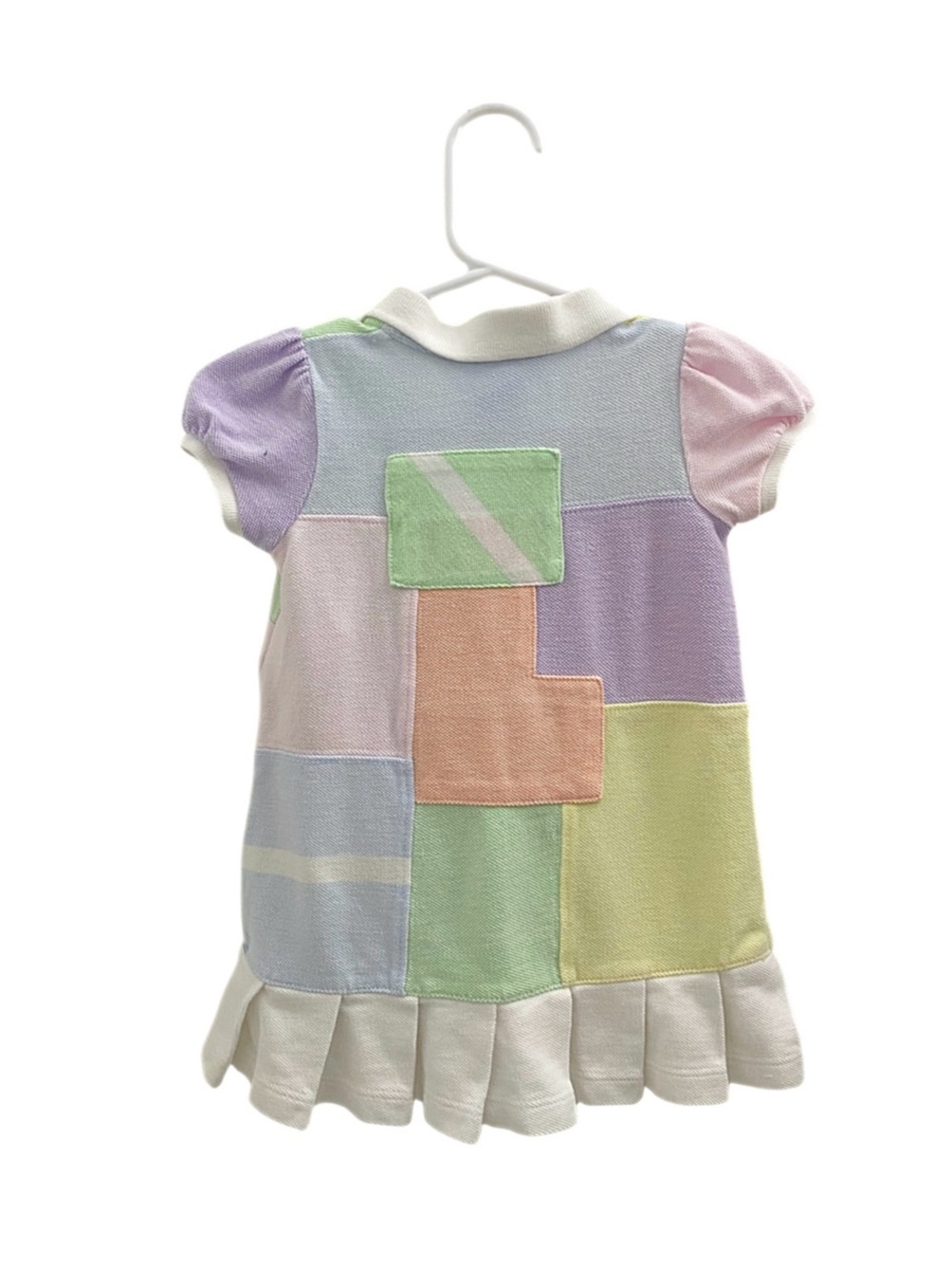 Ralph Lauren Baby Girl Multi-Color Pastel Polo Dress - 6 Months - 100% Cotton - Picture 2 of 4